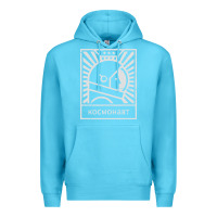 Ocean Blue cosmonaut – retro soviet space race Premium Hoodie - artisFamous