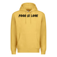 Antique Gold food is love Premium Hoodie - artisFamous
