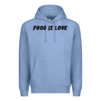 Colony Blue food is love Premium Hoodie - artisFamous