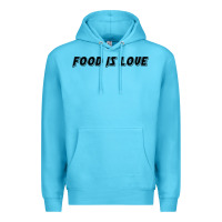 Ocean Blue food is love Premium Hoodie - artisFamous