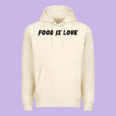 Food Is Love Premium Hoodie Designed By Artisfamous