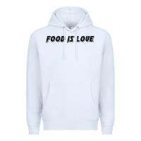White food is love Premium Hoodie - artisFamous