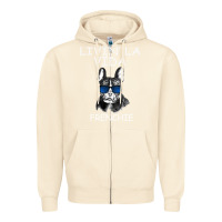 Sandshell Livin' la vida Frenchie Zipper Hoodie - Bettercallsaul