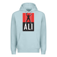 Blue Mist ali the legend Premium Hoodie - artisFamous