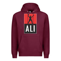 Burgundy ali the legend Premium Hoodie - artisFamous