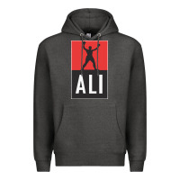Charcoal Heather ali the legend Premium Hoodie - artisFamous