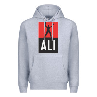 Heather Grey ali the legend Premium Hoodie - artisFamous