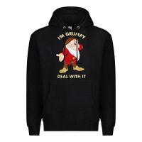 Black santa grumpy Premium Hoodie - artisFamous