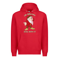 Red santa grumpy Premium Hoodie - artisFamous