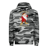 Slate Camo santa grumpy Premium Hoodie - artisFamous