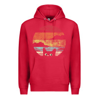 Cardinal cat retro vintage style Premium Hoodie - artisFamous