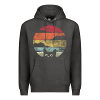 Cat Retro Vintage Style Premium Hoodie | Teevron