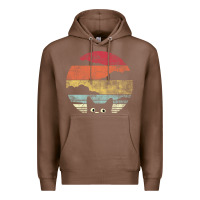 Chestnut cat retro vintage style Premium Hoodie - artisFamous