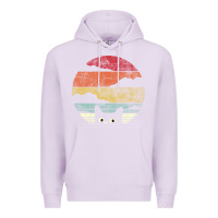 Lilac cat retro vintage style Premium Hoodie - artisFamous