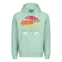 Seafoam cat retro vintage style Premium Hoodie - artisFamous
