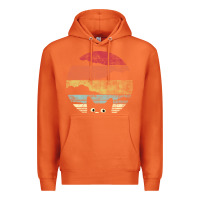 Carrot cat retro vintage style Premium Hoodie - artisFamous