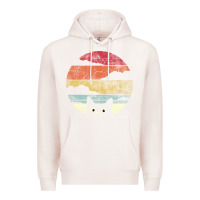 Pale Pink cat retro vintage style Premium Hoodie - artisFamous