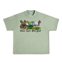 Oil Green peace love boer goat Urban Heavy Tee - LillyAllenDesigns
