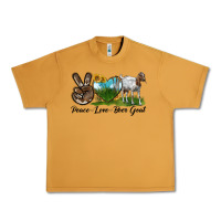 Peanut Butter peace love boer goat Urban Heavy Tee - LillyAllenDesigns
