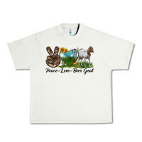 Pistachio peace love boer goat Urban Heavy Tee - LillyAllenDesigns