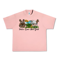 Salmon peace love boer goat Urban Heavy Tee - LillyAllenDesigns