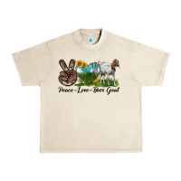 Sandshell peace love boer goat Urban Heavy Tee - LillyAllenDesigns
