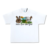 Peace Love Boer Goat Urban Heavy Tee | Teevron
