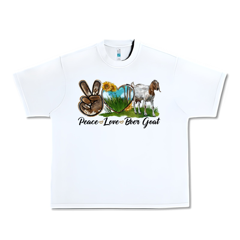 Peace Love Boer Goat Urban Heavy Tee by LillyAllenDesigns | Teevron