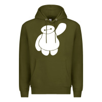 Army Green baymax big hero 6 Premium Hoodie - artisFamous