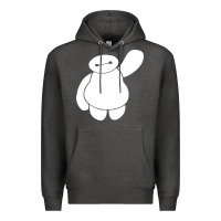 Charcoal Heather baymax big hero 6 Premium Hoodie - artisFamous