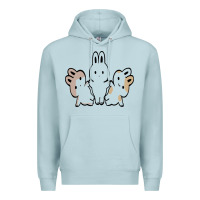 Blue Mist bunnys Premium Hoodie - artisFamous