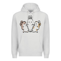 Dove Grey bunnys Premium Hoodie - artisFamous