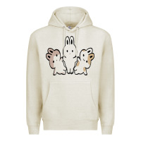 Oatmeal Heather bunnys Premium Hoodie - artisFamous