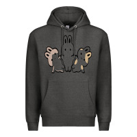 Charcoal Heather bunnys Premium Hoodie - artisFamous