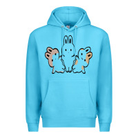 Ocean Blue bunnys Premium Hoodie - artisFamous