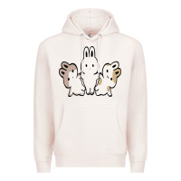 Pale Pink bunnys Premium Hoodie - artisFamous