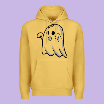 Ghost Premium Hoodie Designed By Artisfamous