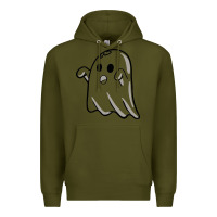 Army Green ghost Premium Hoodie - artisFamous