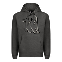 Charcoal Heather ghost Premium Hoodie - artisFamous