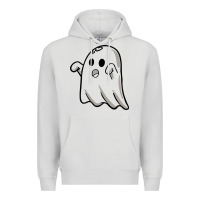 Dove Grey ghost Premium Hoodie - artisFamous