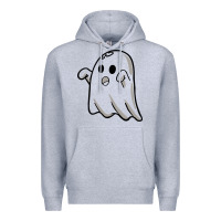 Heather Grey ghost Premium Hoodie - artisFamous