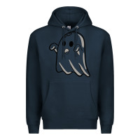 Navy ghost Premium Hoodie - artisFamous