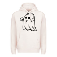 Pale Pink ghost Premium Hoodie - artisFamous