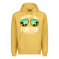 Antique Gold school out forever retired teacher retro summer Premium Hoodie - artisFamous