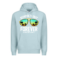 Blue Mist school out forever retired teacher retro summer Premium Hoodie - artisFamous