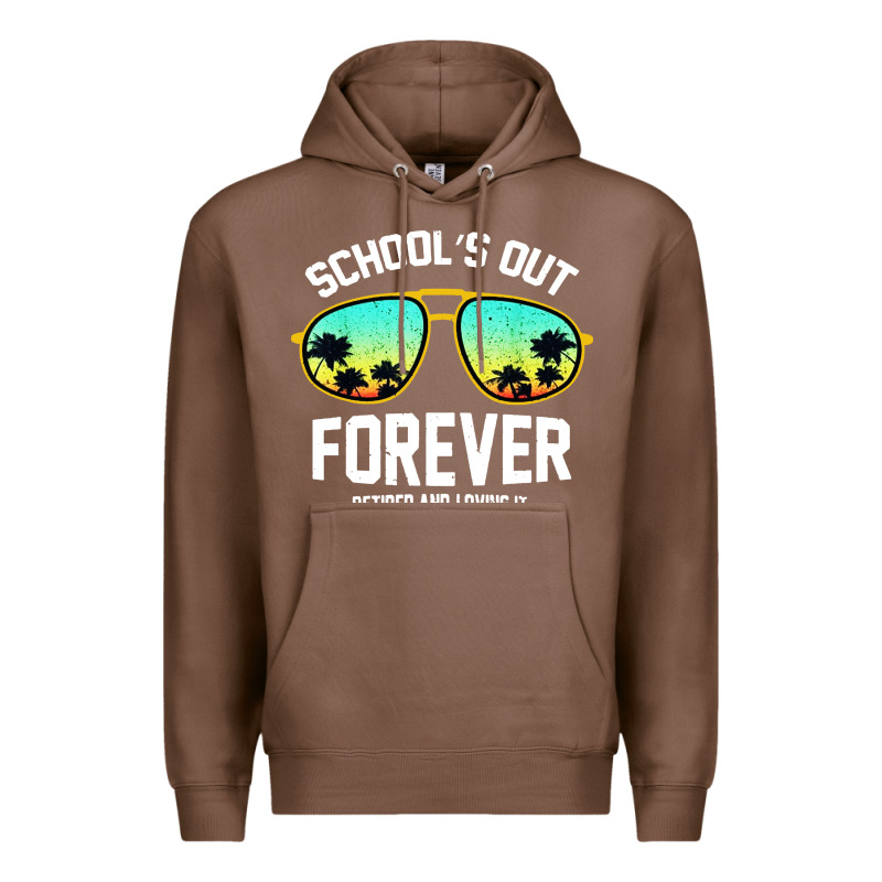 School Out Forever Retired Teacher Retro Summer Premium Hoodie by artisFamous | Teevron