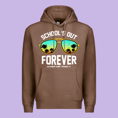 School Out Forever Retired Teacher Retro Summer Premium Hoodie Designed By Artisfamous