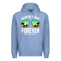 Colony Blue school out forever retired teacher retro summer Premium Hoodie - artisFamous