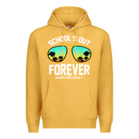 Mustard school out forever retired teacher retro summer Premium Hoodie - artisFamous