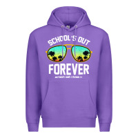 Purple school out forever retired teacher retro summer Premium Hoodie - artisFamous